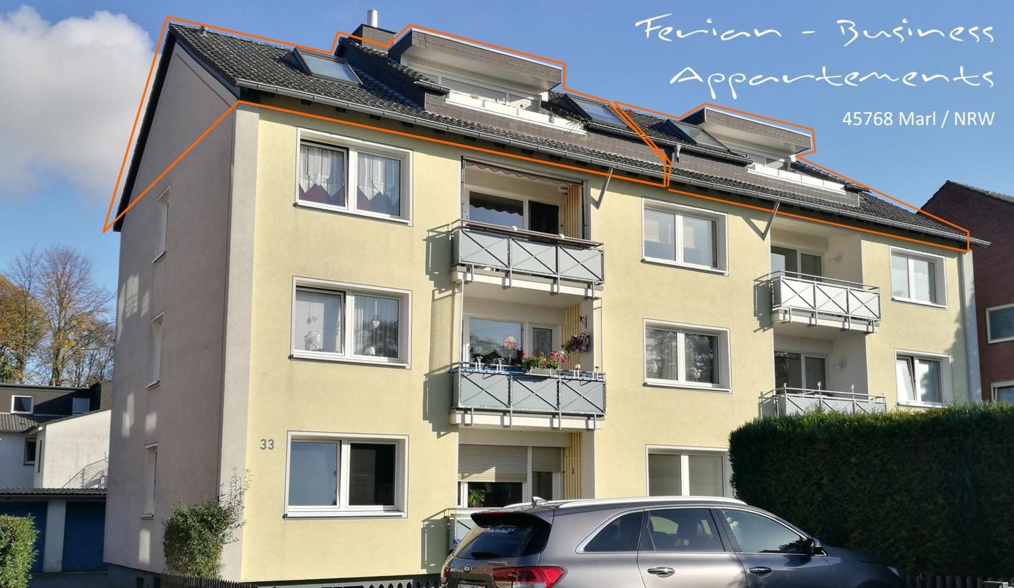 Modernes Und Ruhiges Appartement Mit Loggia Marl Buitenkant foto